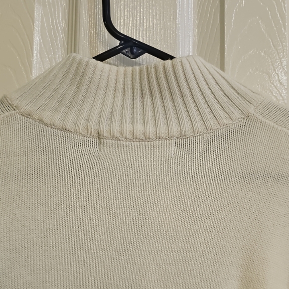U.S. Polo Assn. Unisex Vintage YTK Off-White Zip-Up Sweater Large - Picture 13 of 14